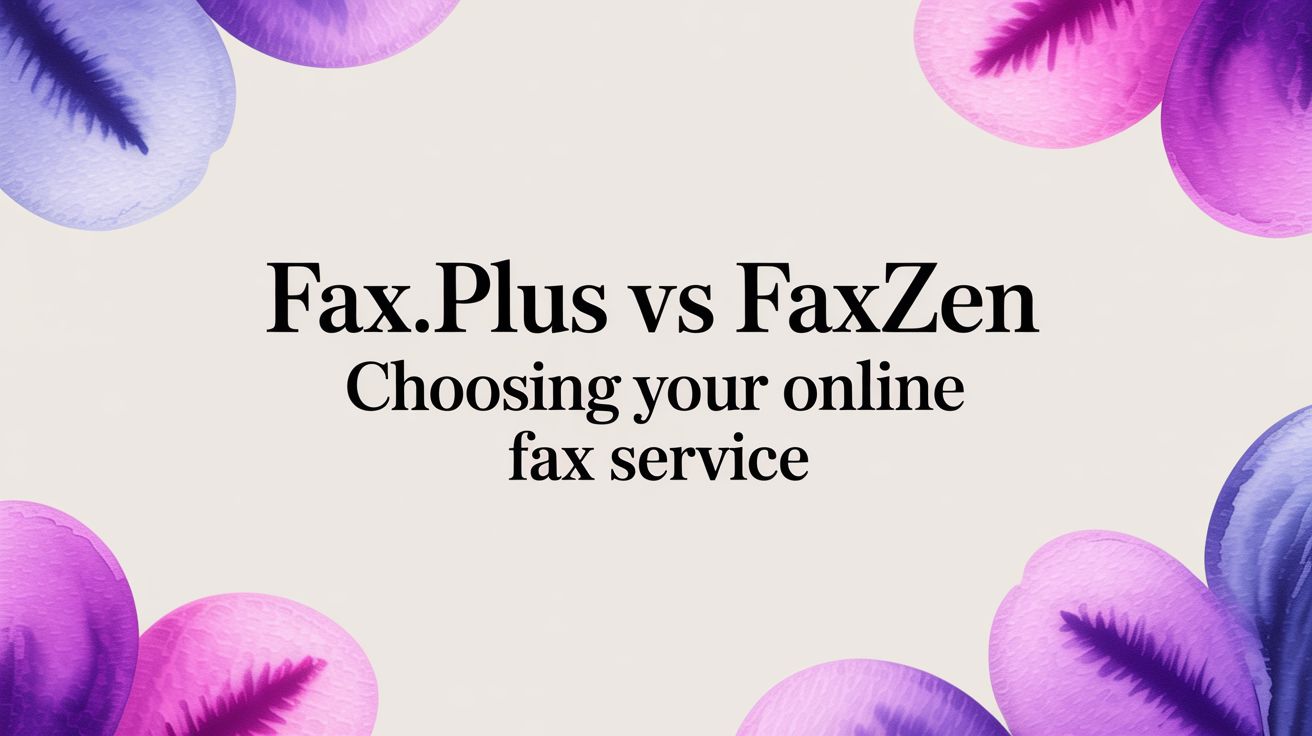 Fax.Plus vs FaxZen: Choosing Your Online Fax Service