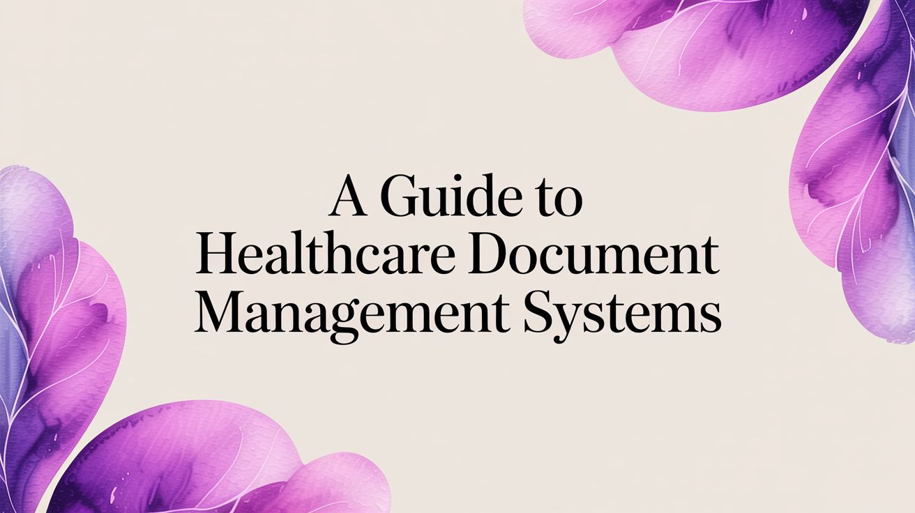 A Guide to Healthcare Document Management Systems