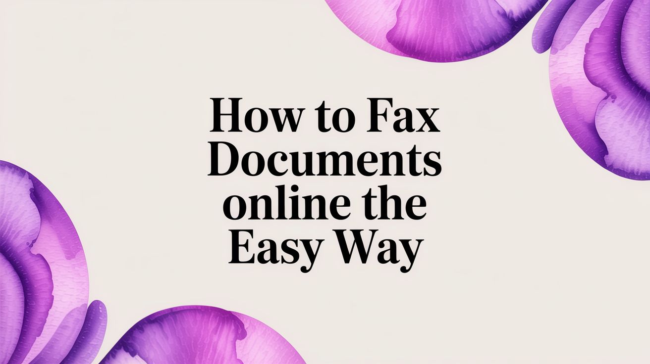 How to Fax Documents Online The Easy Way
