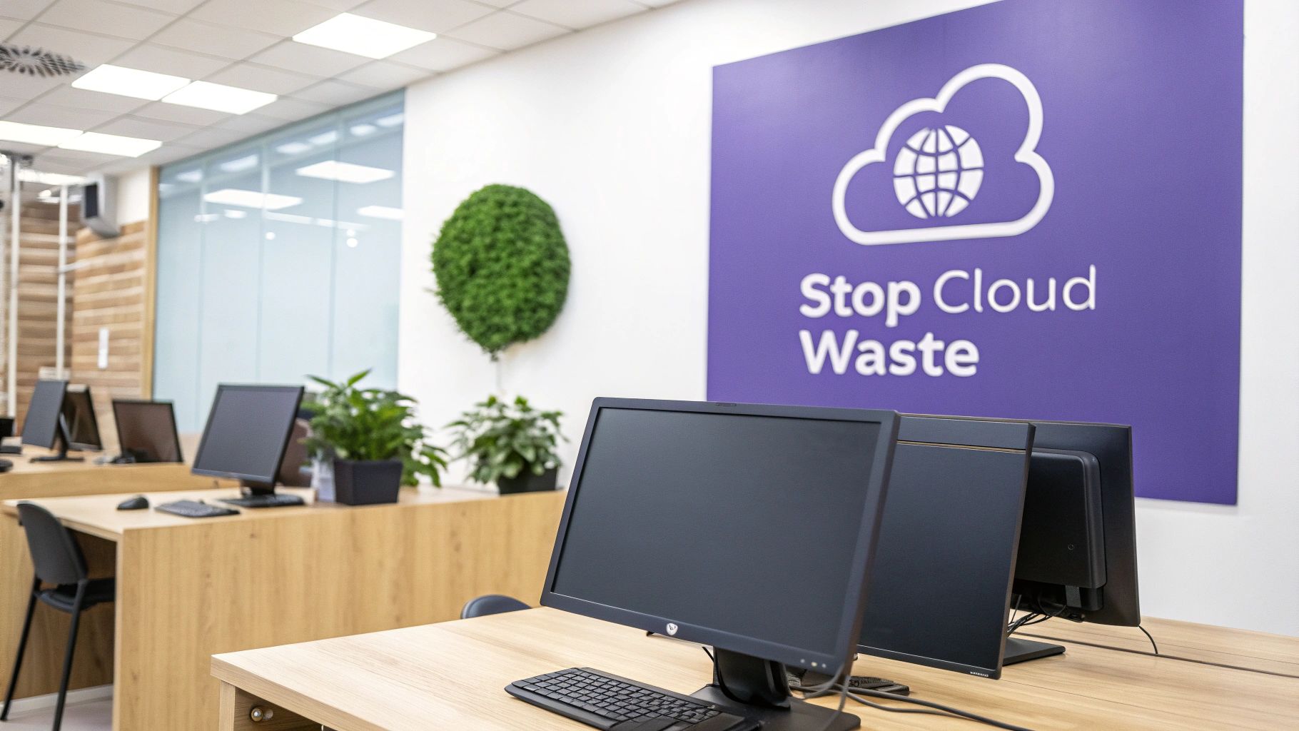 Illustration of a cloud server with a clock, representing scheduling.