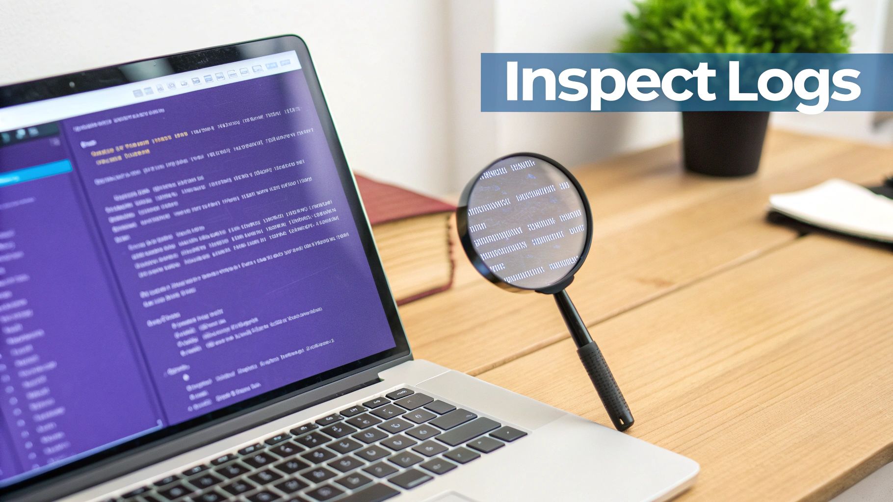 A laptop screen showing purple code and logs, magnified by a glass ></p>
<p>Another classic mistake is assigning permissions that are way too broad. It's incredibly tempting to slap an <code>*:*</code> (full admin access) policy on a role just to make an error go away, but this creates a massive security hole. The right approach is always the principle of least privilege: grant <em>only</em> the specific permissions an entity needs to do its job. For example, if a scheduled task needs to stop an EC2 instance, it only requires the <code>ec2:StopInstances</code> permission. This is especially crucial when you <a href=