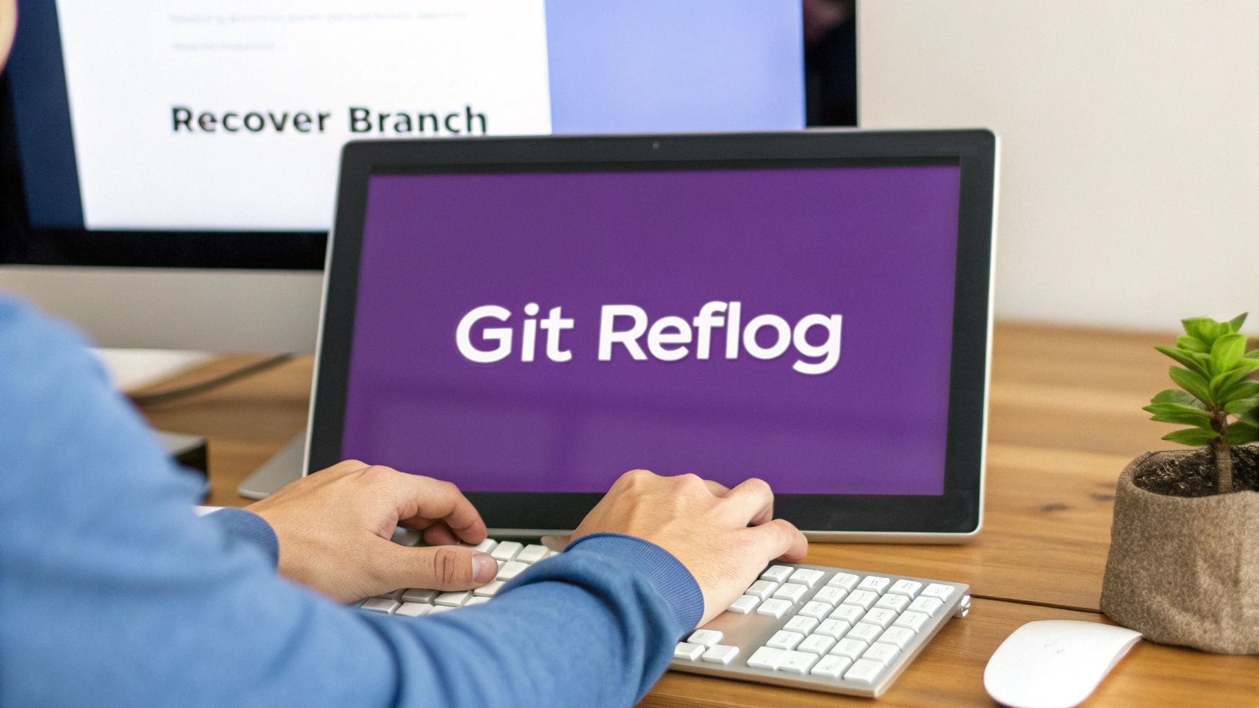 A person types ></p>
<h2 id=