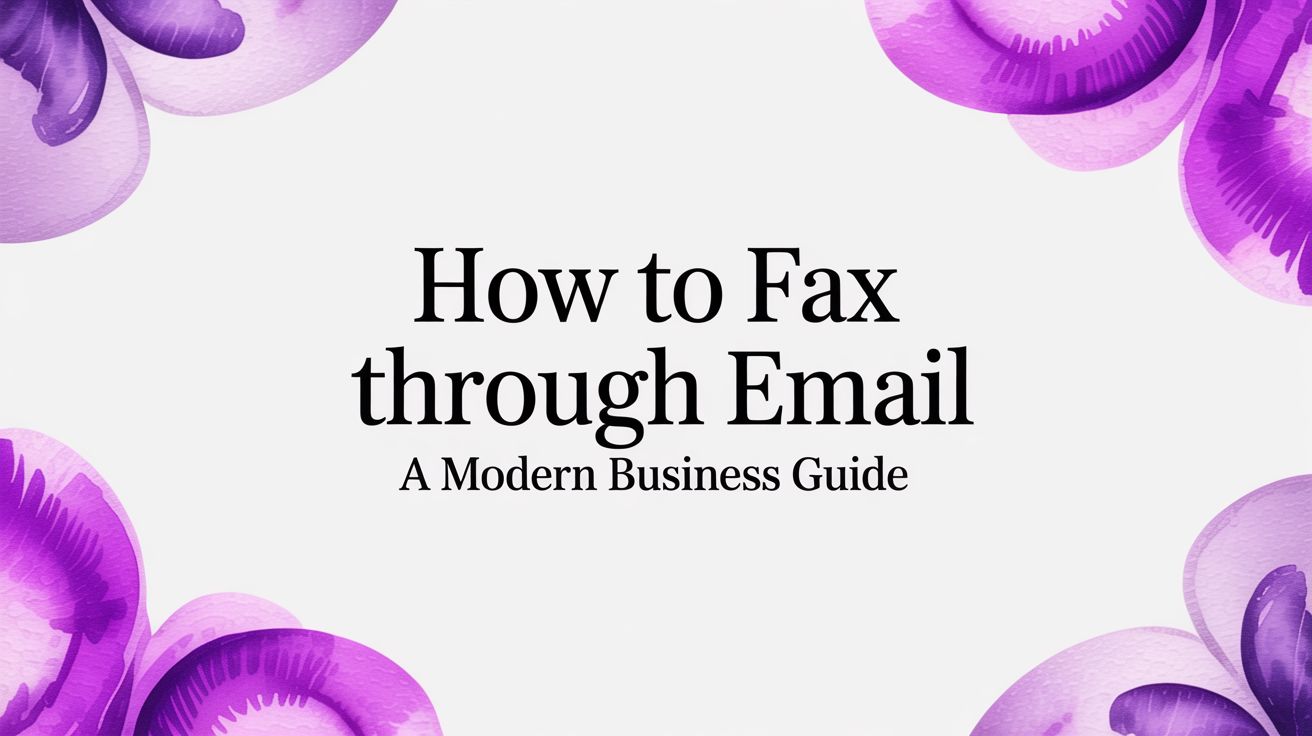 How to Fax Through Email: A Modern Business Guide