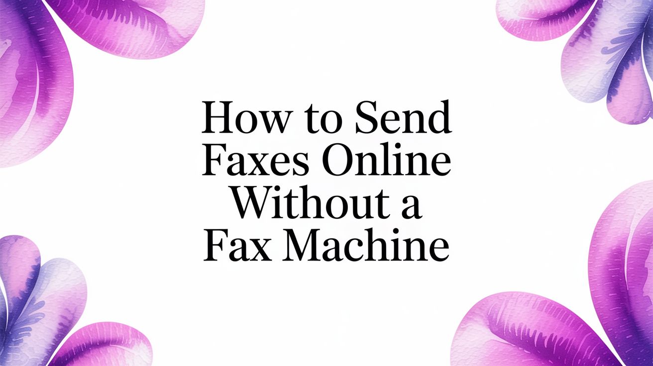 How to Send Faxes Online Without a Fax Machine