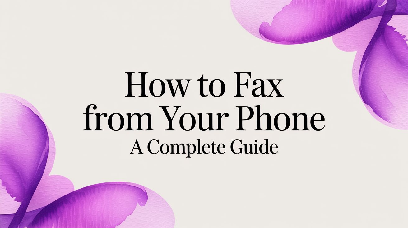 How to Fax From Your Phone: A Complete Guide
