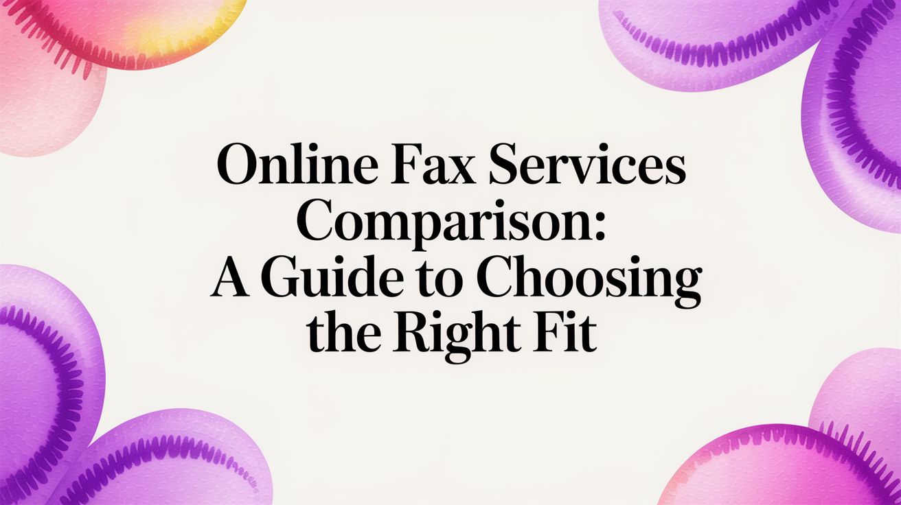 Online Fax Services Comparison A Guide to Choosing the Right Fit