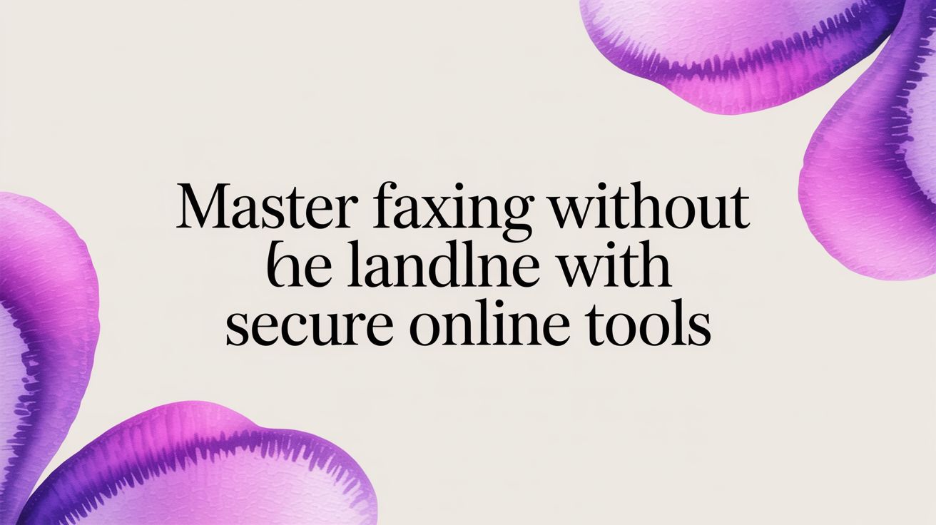 How to Fax Without a Landline: The Complete Guide