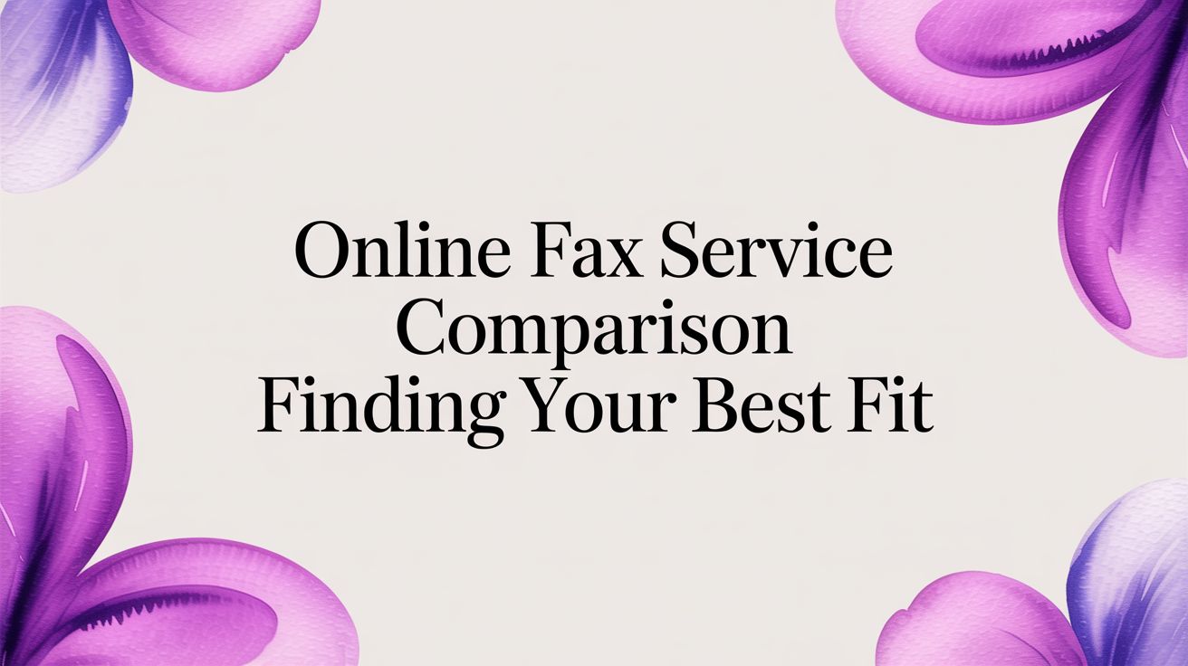 Online Fax Service Comparison: Finding Your Best Fit