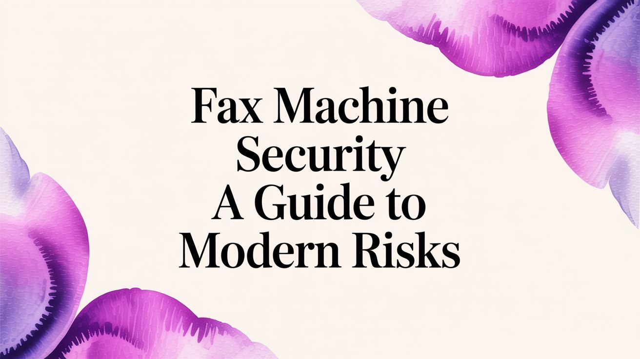 Are Fax Machines Secure? A Guide to Modern Risks