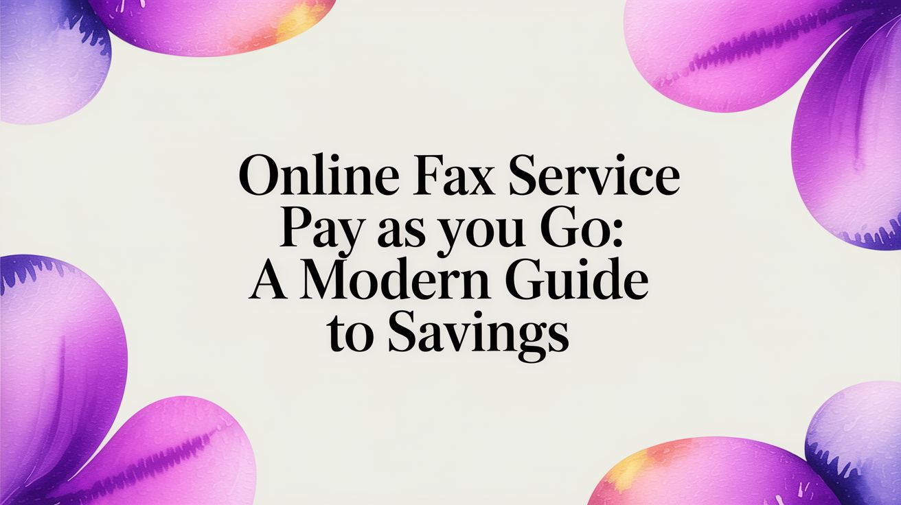 Online Fax Service Pay As You Go: A Modern Guide to Savings