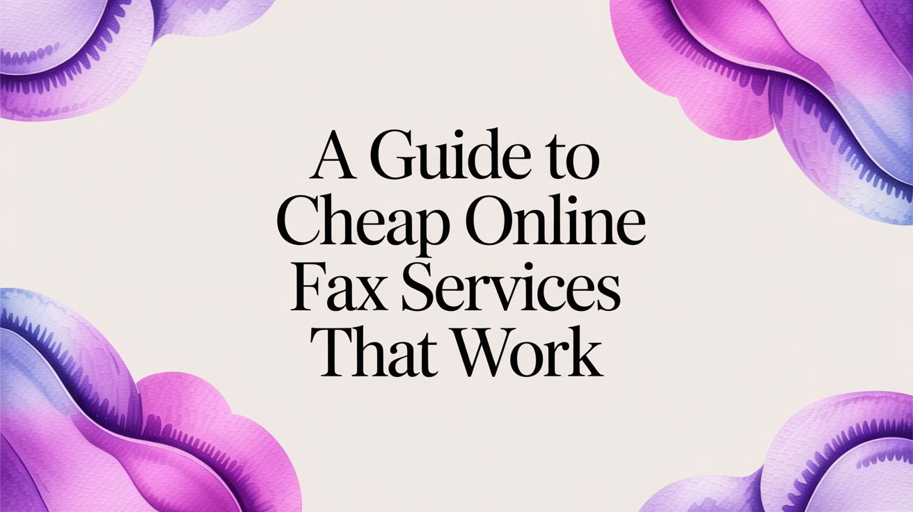 A Guide to Cheap Online Fax Services That Work