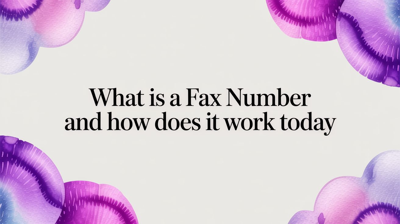 What Is a Fax Number and How Does It Work Today?