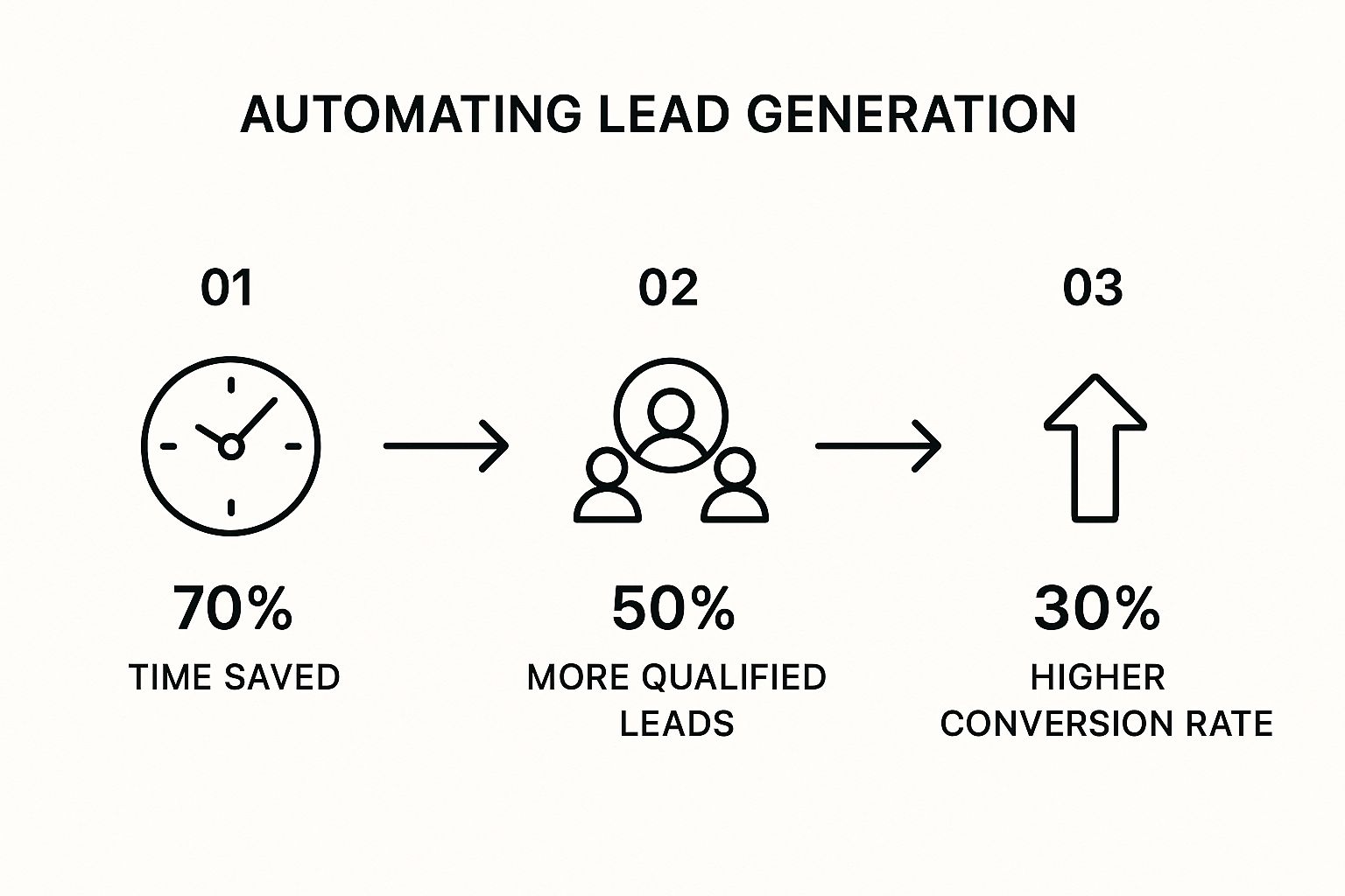 Infographic about automate lead generation