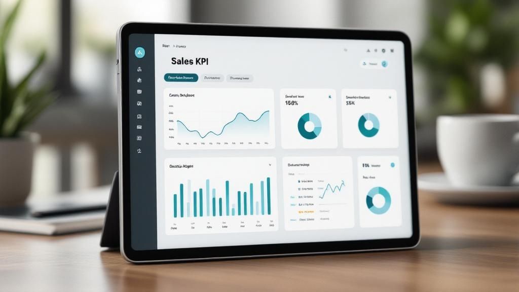 Image of a Sales KPI Dashboard Design Process
