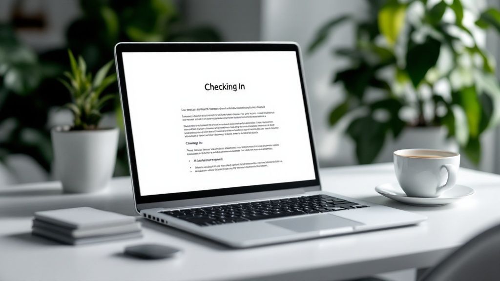 The Check-In Template