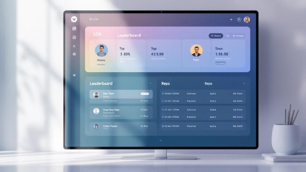 A sales team looking at a dashboard with graphs and charts.