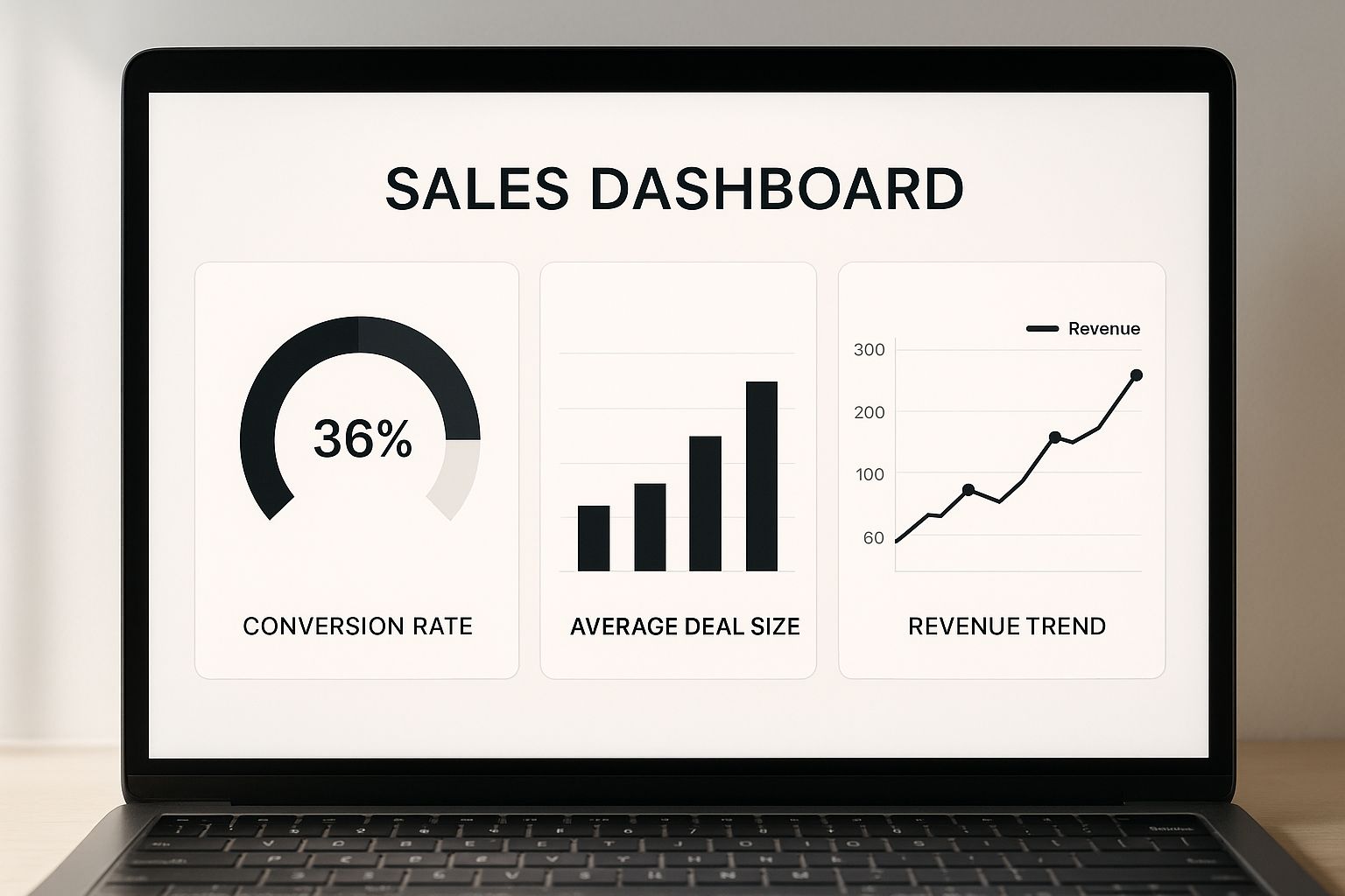 Infographic about sales kpi dashboard
