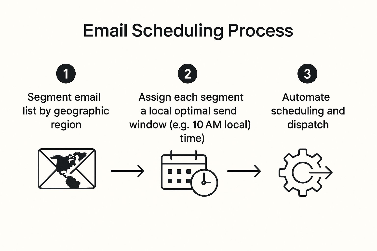 Infographic showing key data about Recipient Time Zone Personalization
