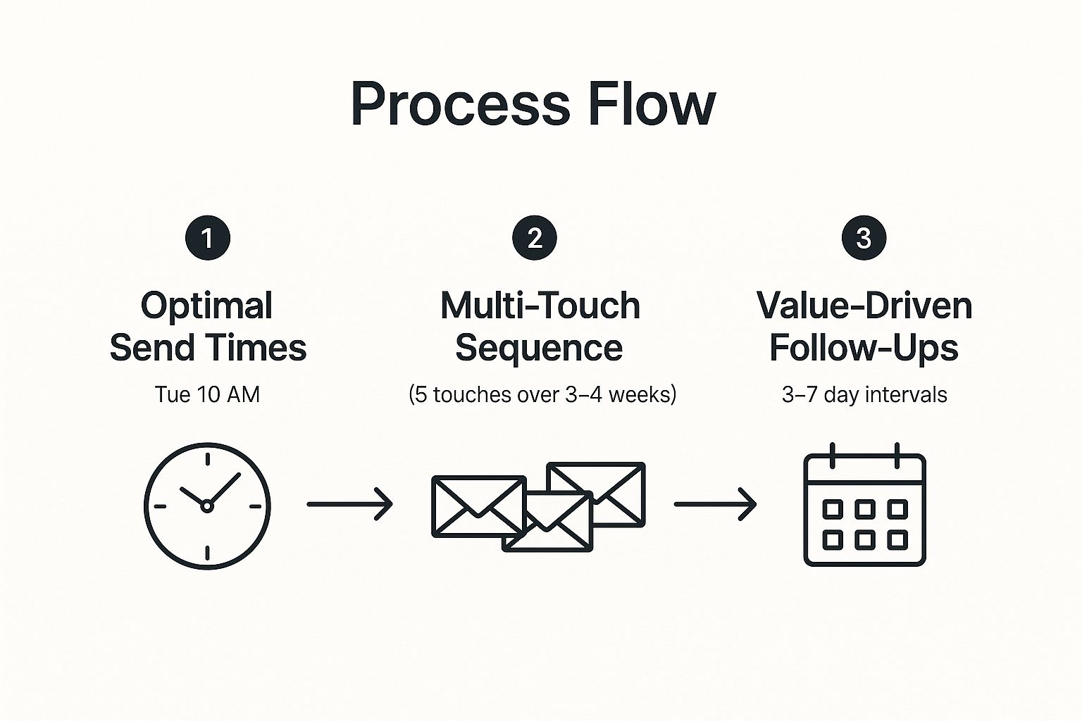Infographic showing key data about Strategic Email Timing and Frequency
