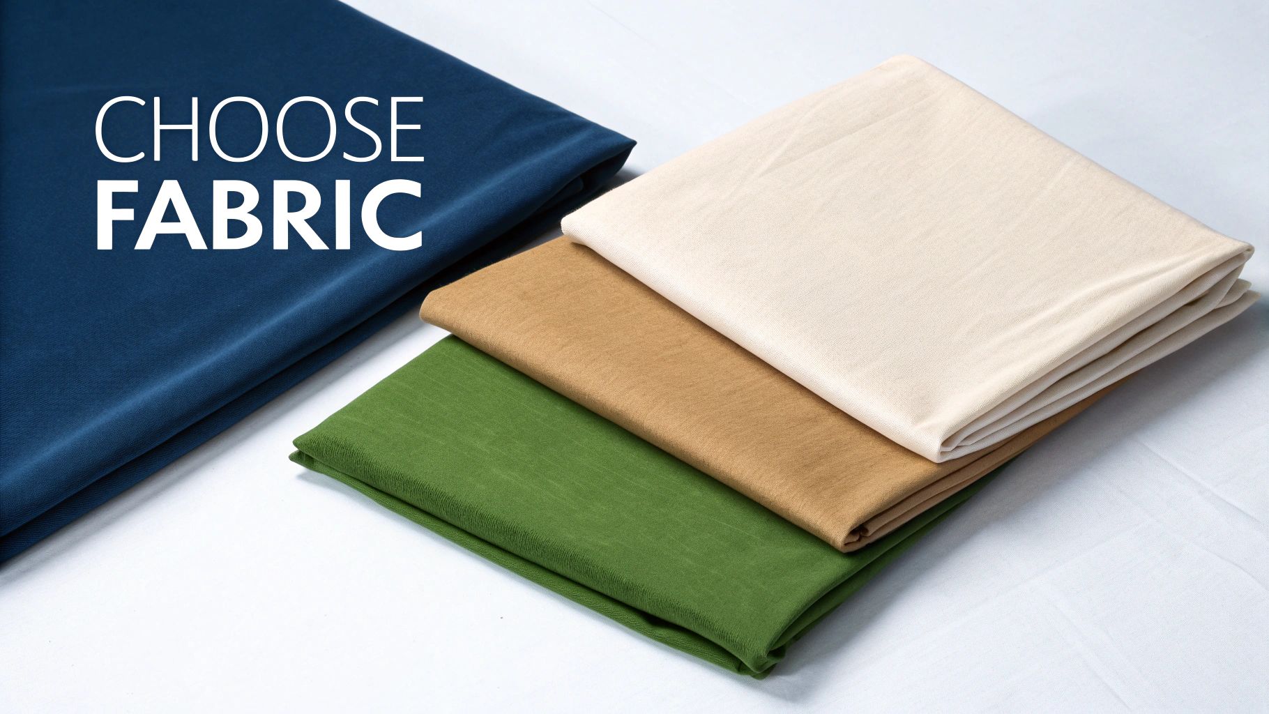 A collection of photography background cloths in different colors and textures.