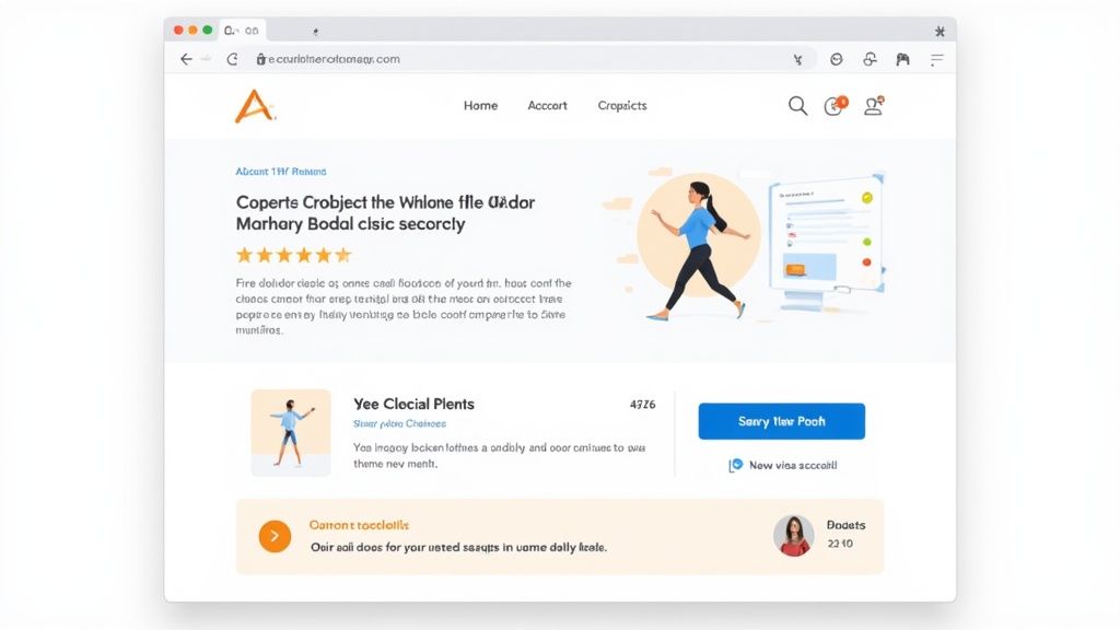E-commerce website dashboard showing user analytics, task management features, and customer activity notifications