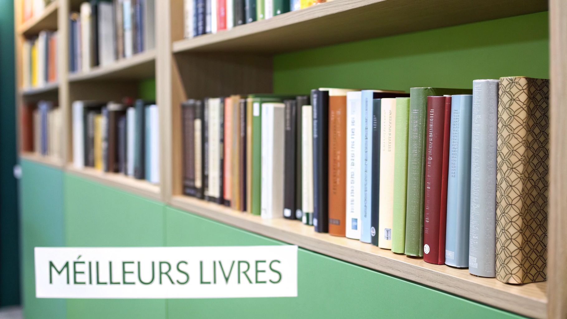 Un enfant lisant un livre avec concentration, entouré d'éléments créatifs comme des dessins et des crayons de couleur.