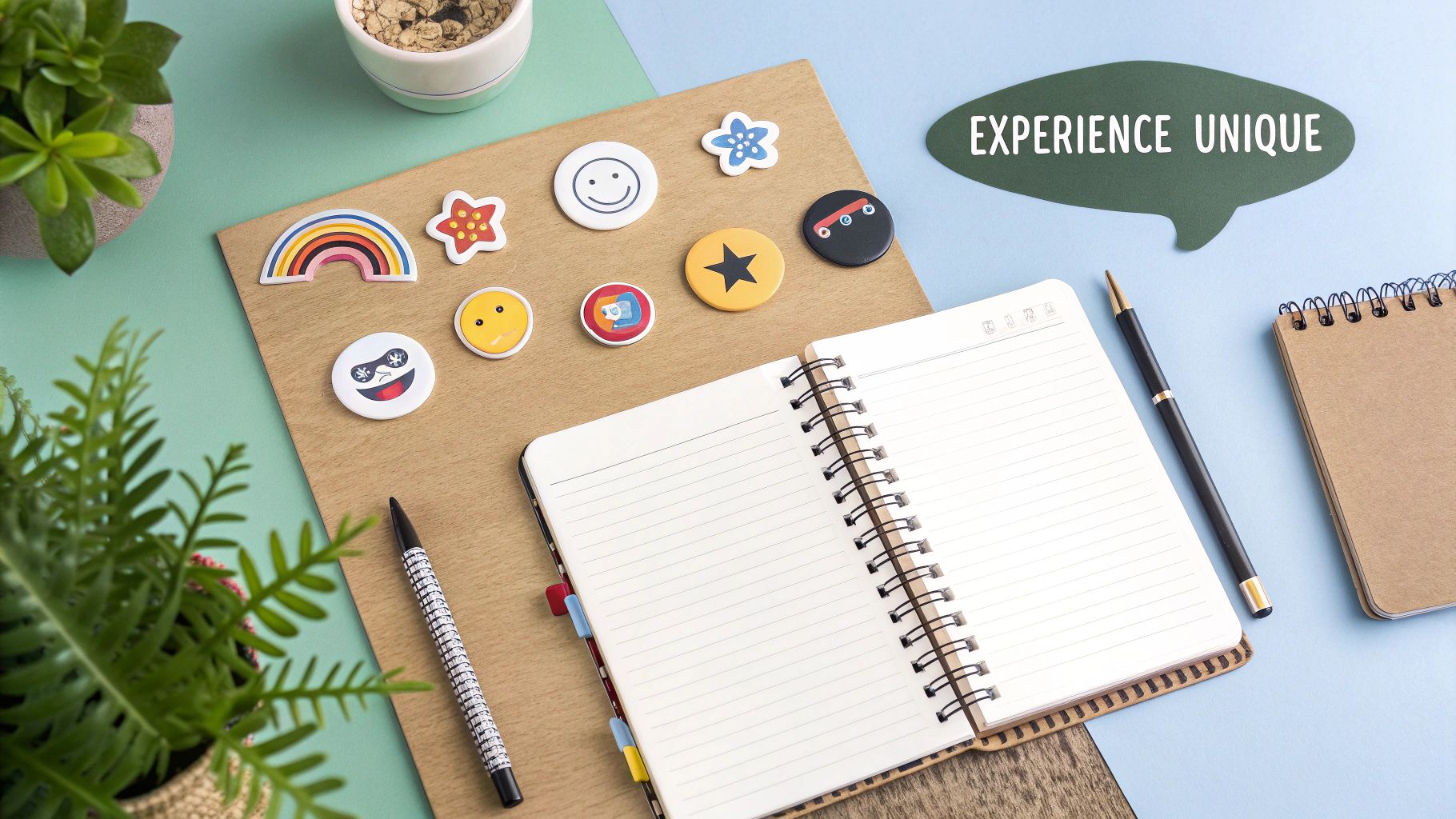 Un enfant extraverti dessinant une bande dessinée dans son journal et un enfant introverti écrivant tranquillement seul.