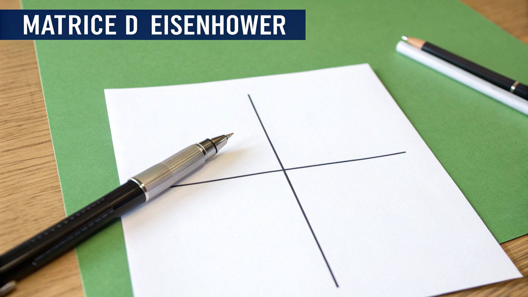 Matrice d'Eisenhower pour la gestion des priorités