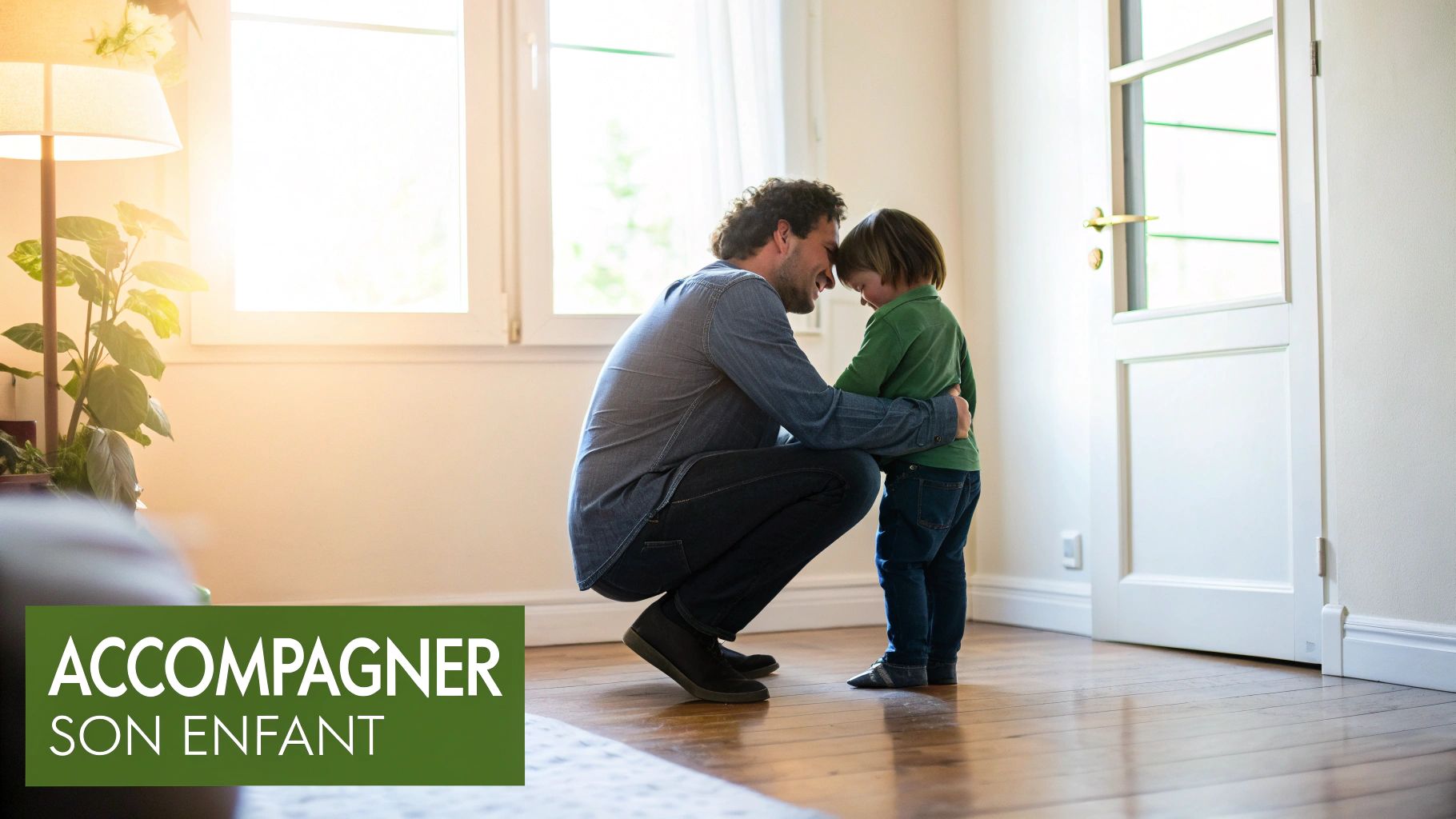 Une mère et son fils partageant un moment de complicité en discutant