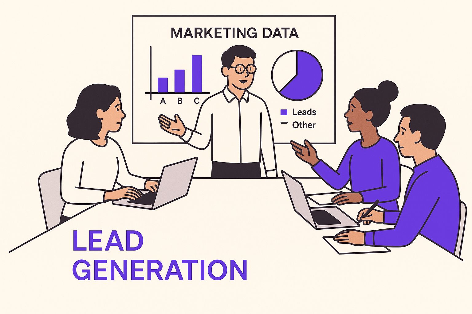 Infographic about what is a business lead