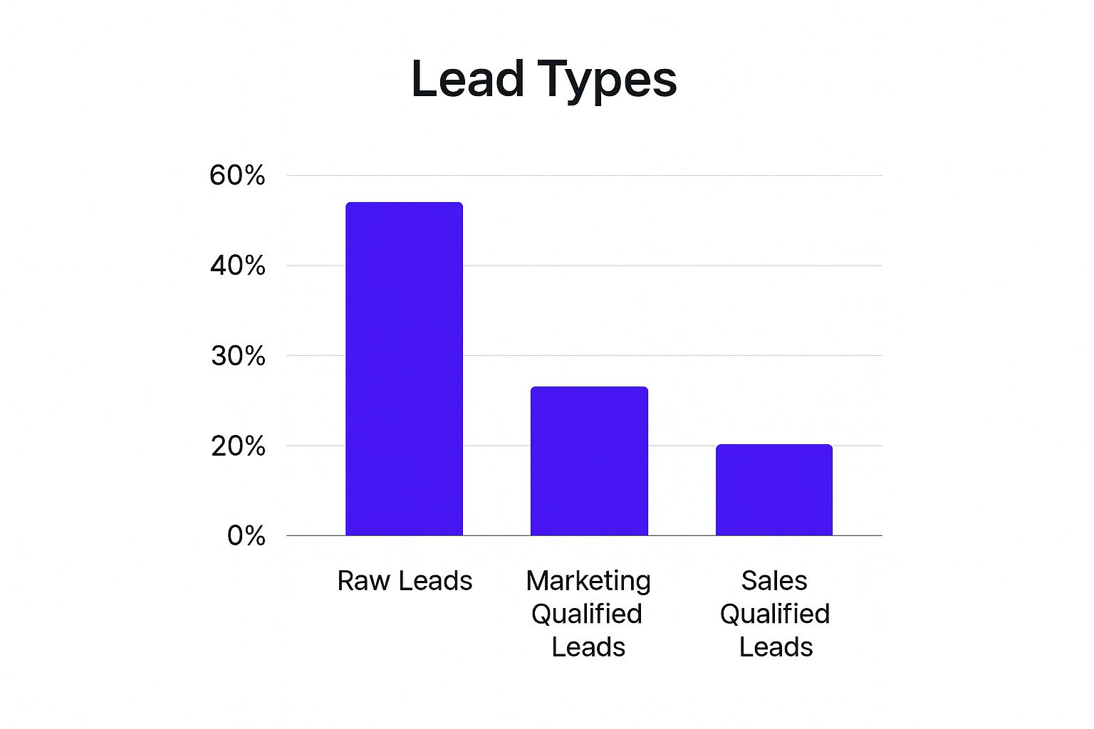 Infographic about what are leads in sales