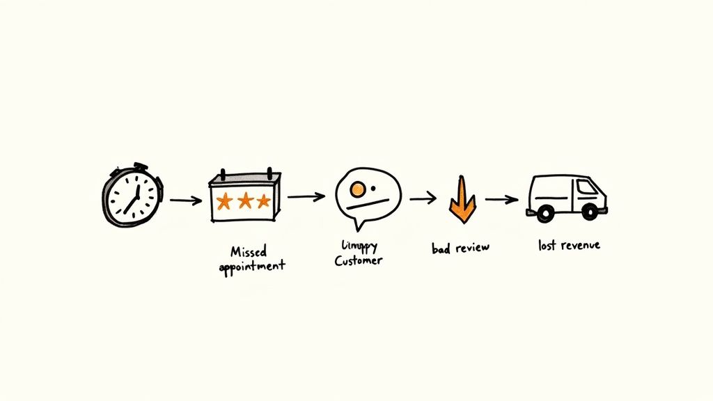 Technician and customer shaking hands after a successful home service appointment