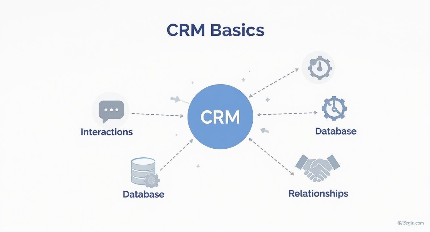 Infographic about customer relationship management basics