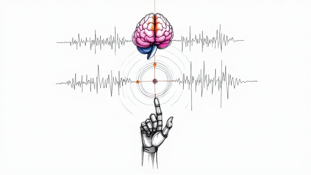An abstract image representing AI and data analysis.