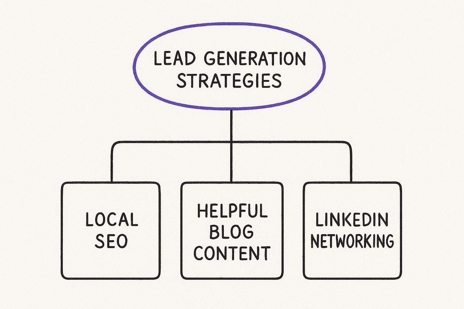 Infographic about sales leads definition