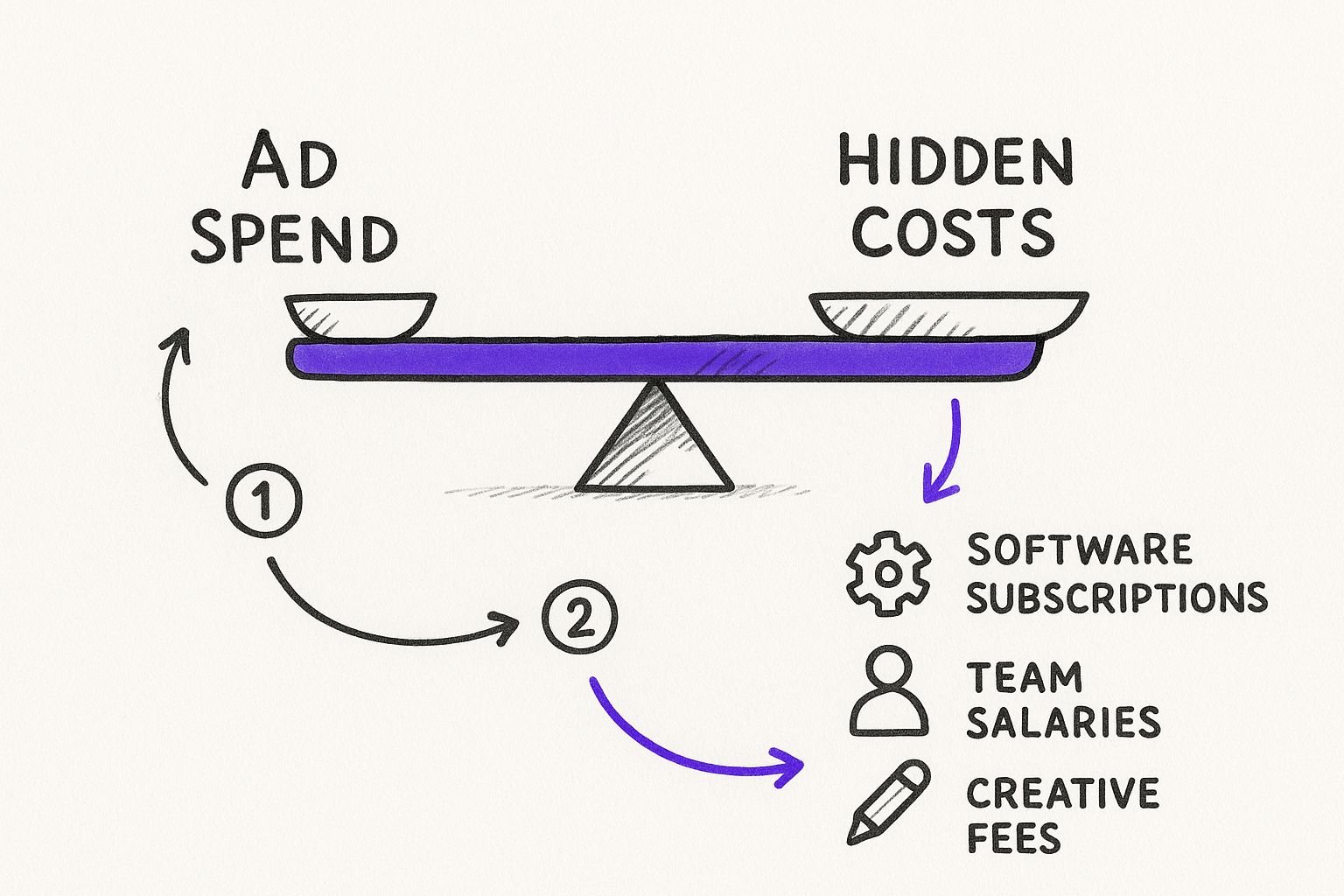 Infographic about cost per acquisition calculator