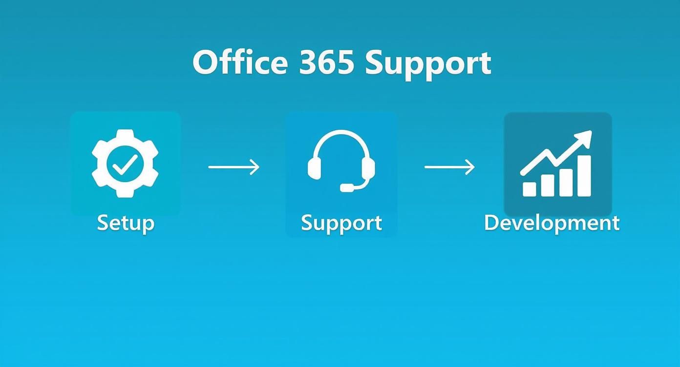 Infographic about it support office 365