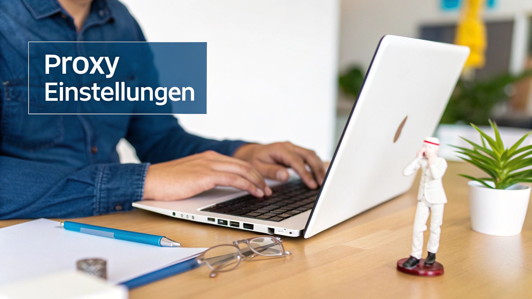 Ein Bild, das symbolisch die Funktion eines Proxy-Servers als Vermittler zwischen einem Computer und dem globalen Internet darstellt.