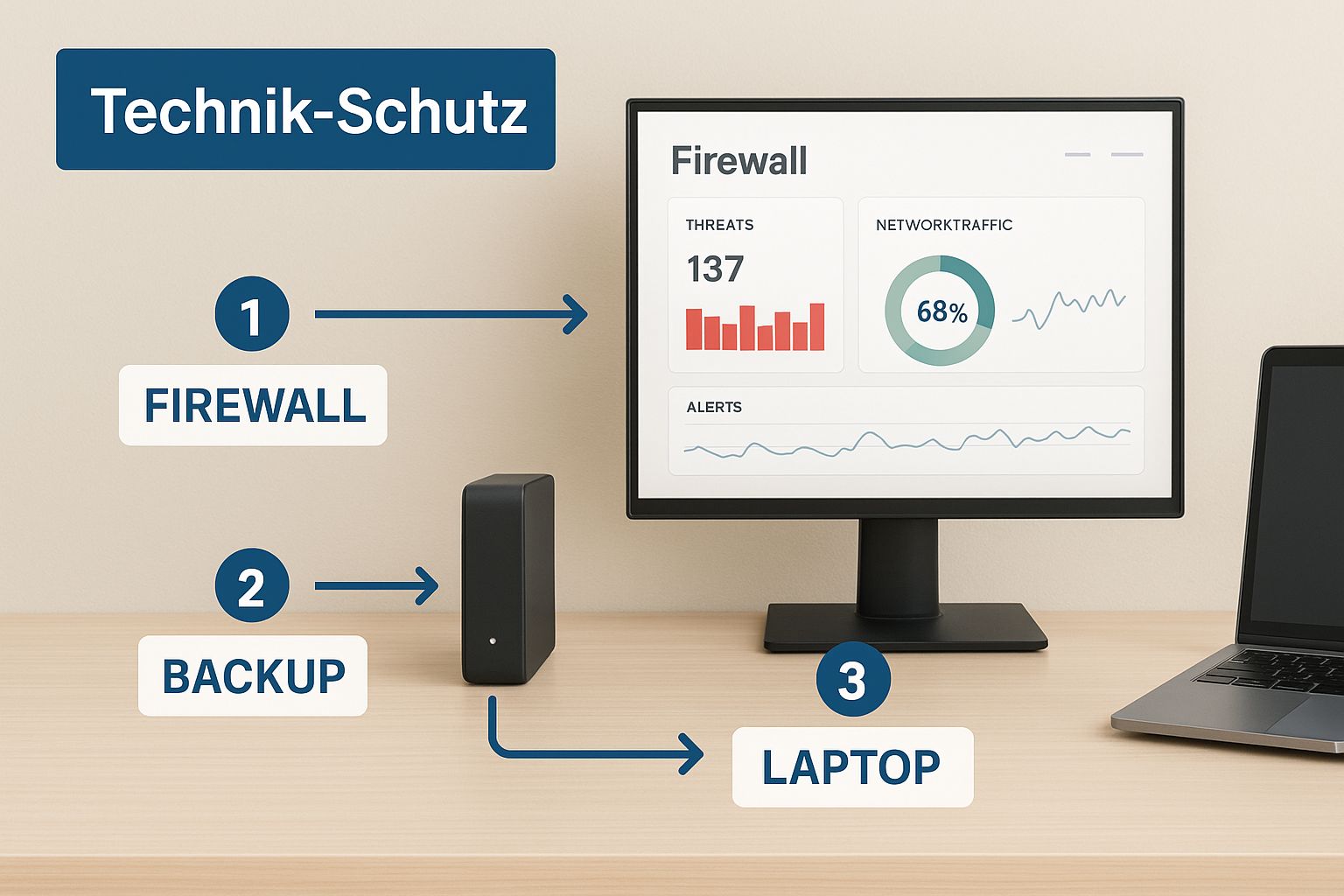 Infographic about it sicherheit kmu