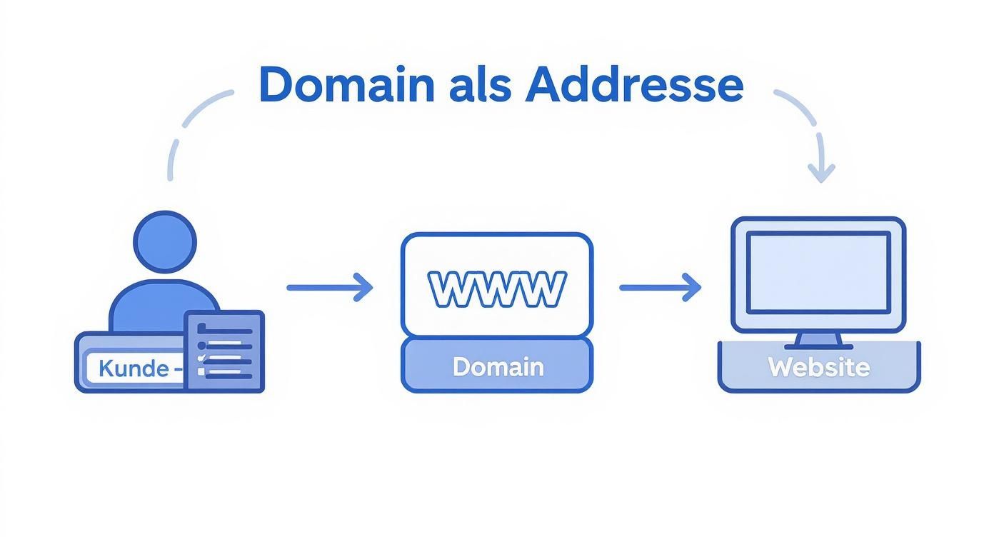 Infographic about was ist eine domain
