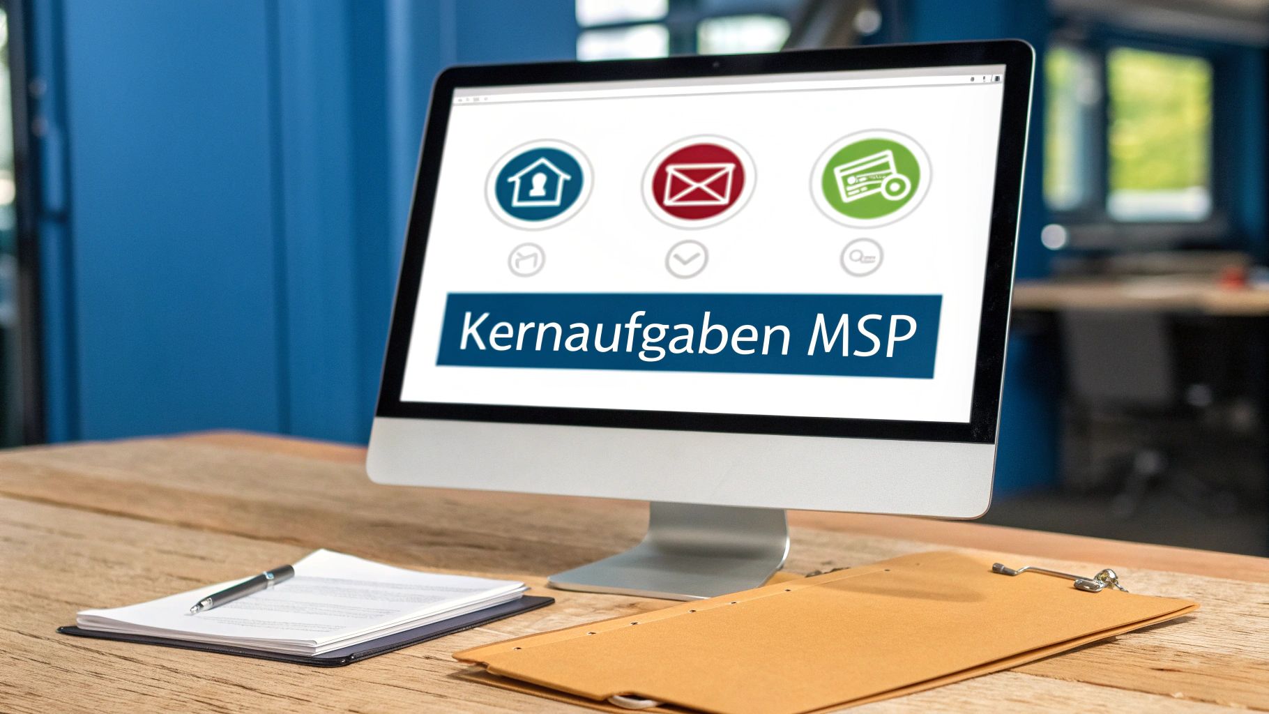 Ein IT-Spezialist arbeitet an einem Server-Rack und symbolisiert die proaktive Verwaltung durch einen Managed Service Provider.