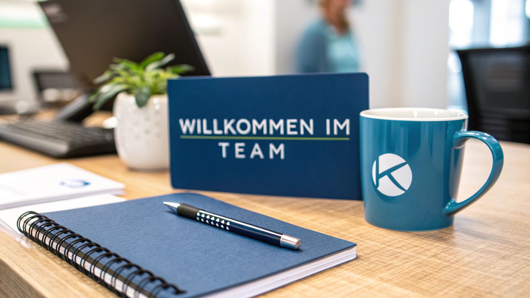 Welcome-Package und Arbeitsplatz-Vorbereitung