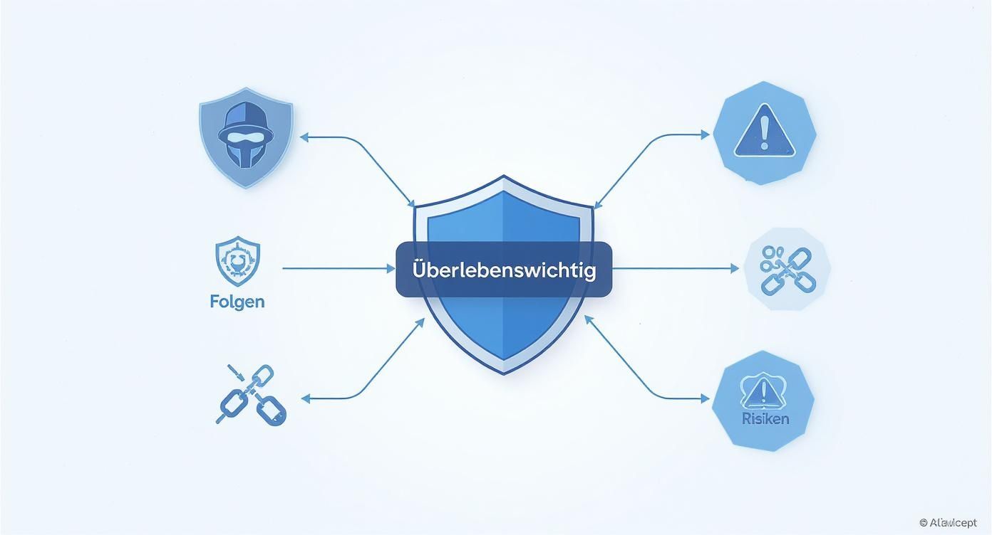 Infographic about it sicherheit für kmu