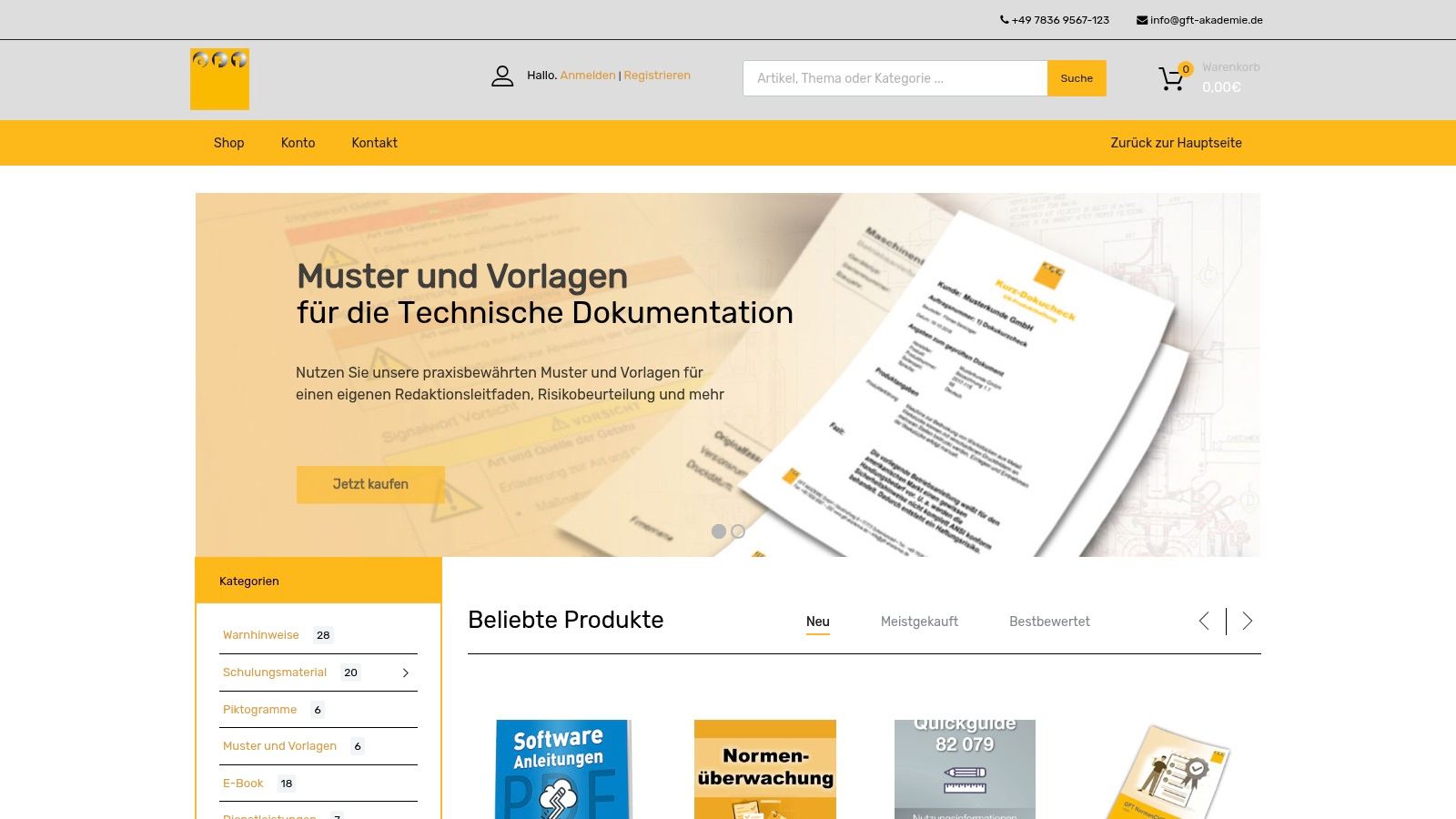 GFT Akademie Shop