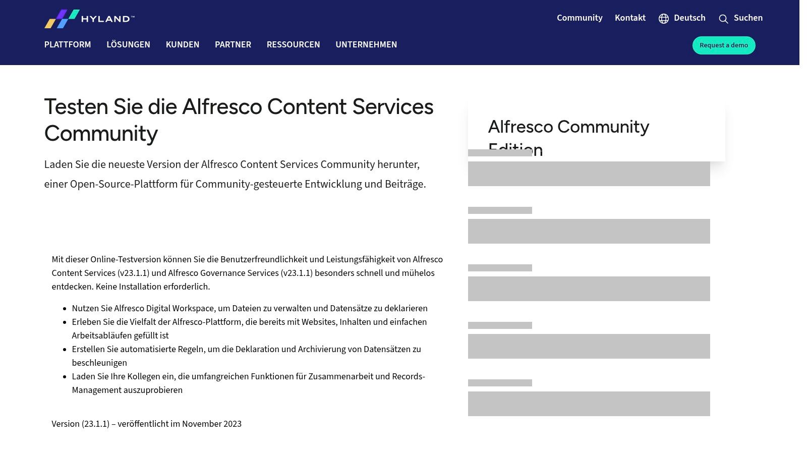 Alfresco Community Edition (by Hyland)