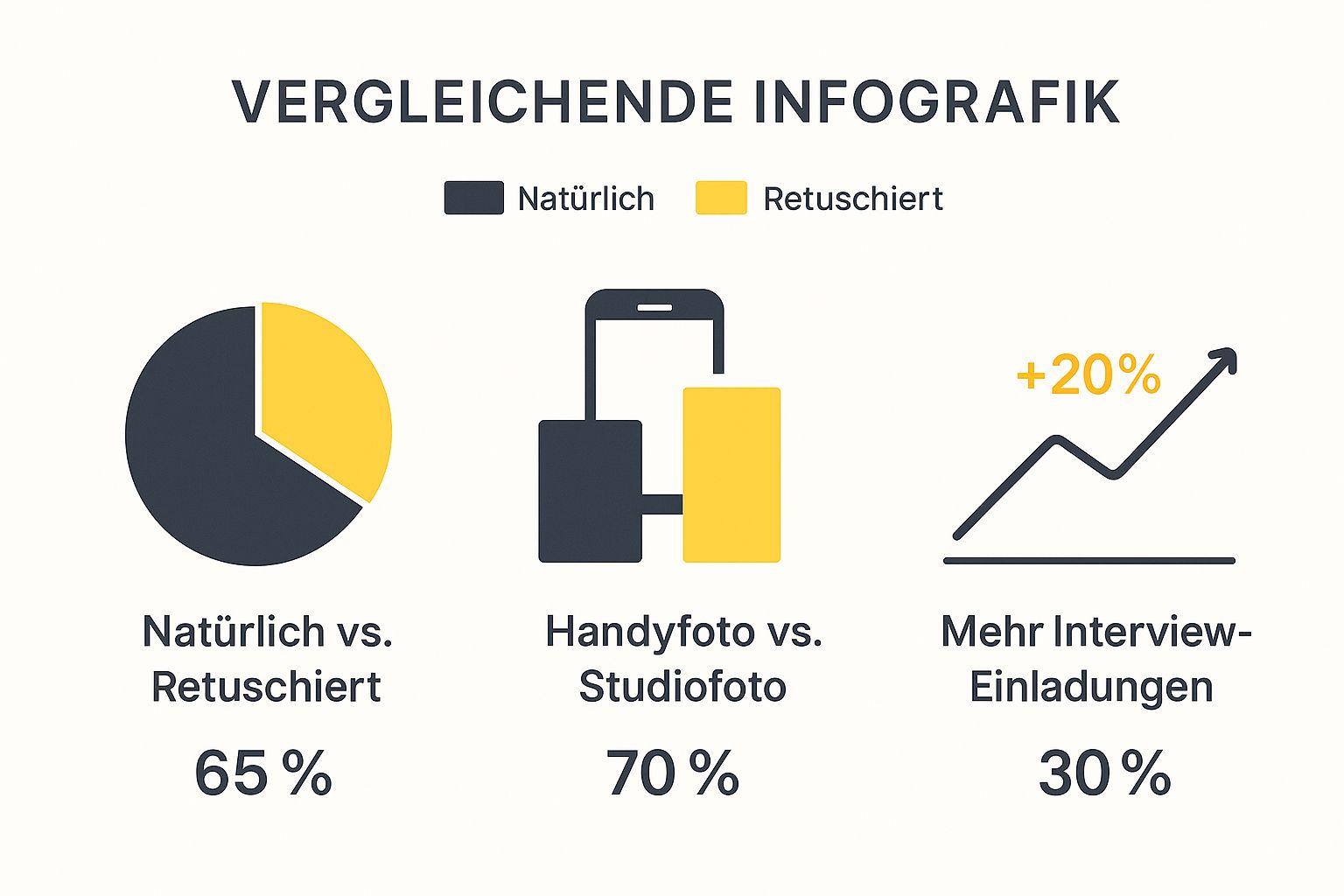 Infographic about zukunft bewerbungsfoto