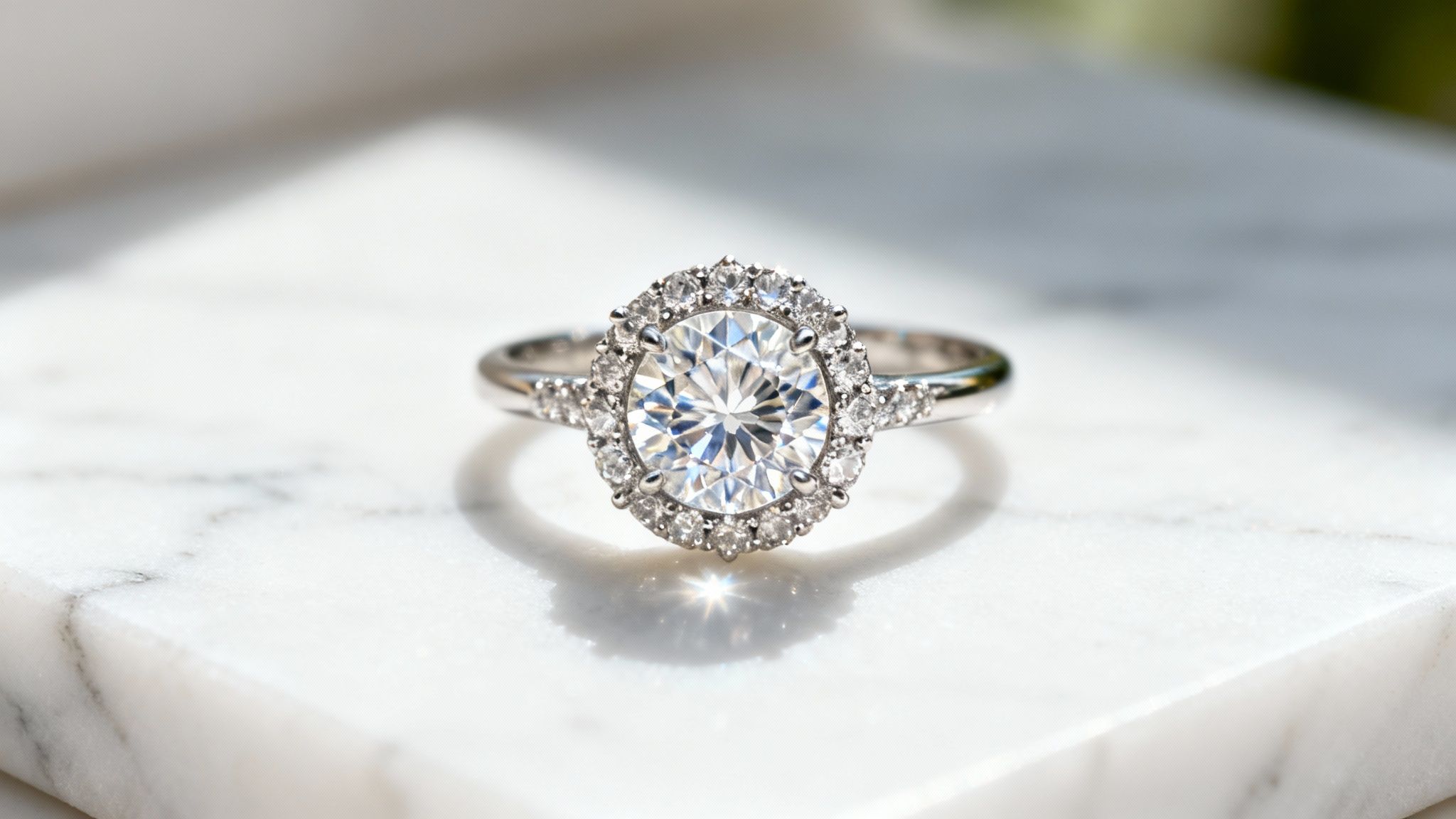 What is a halo setting and why it makes diamonds look bigger