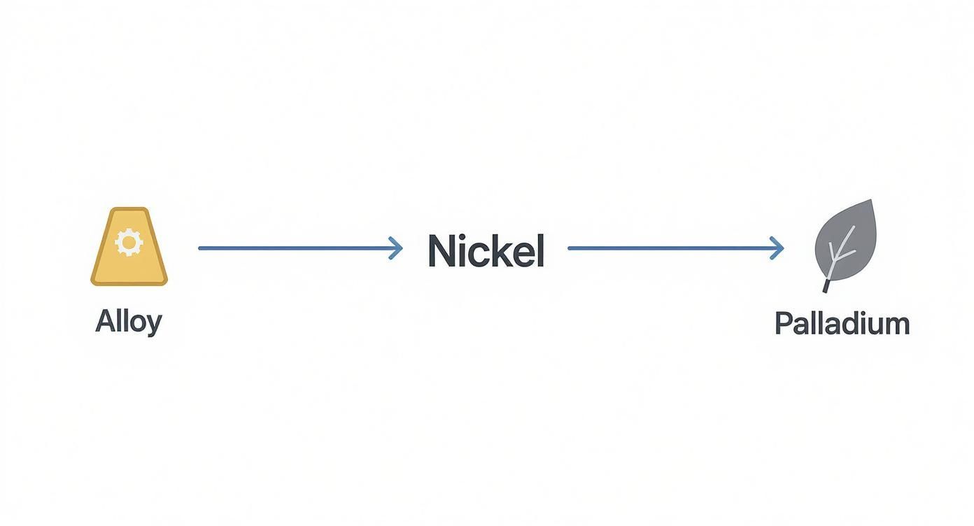 Infographic about is white gold magnetic