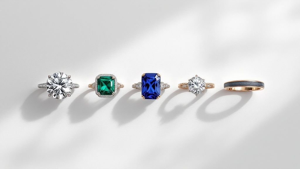 Unique Diamond Engagement Ring Alternatives