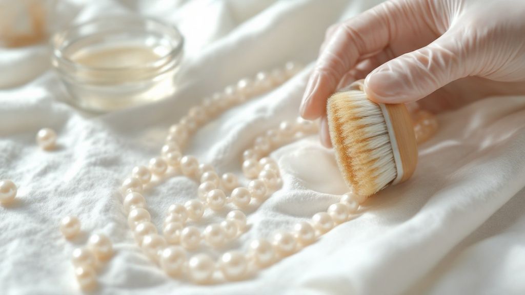 How to Clean Pearl Jewelry Safely & Effectively